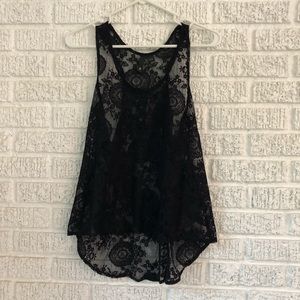 Sheer lace top